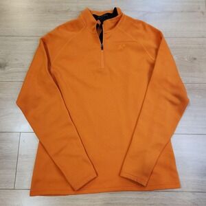 Klim Pullover Womens Large Orange 1/4 Zip Long Sleeve Thermal Moto Base Layer